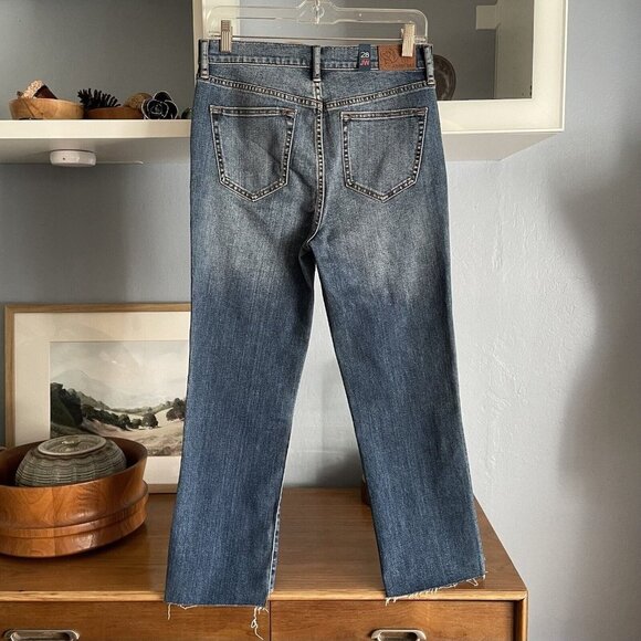 Johnny Was The Cropped Skinny Ankle Denim Jeans Raw Step Hem - Picture 8 of 11